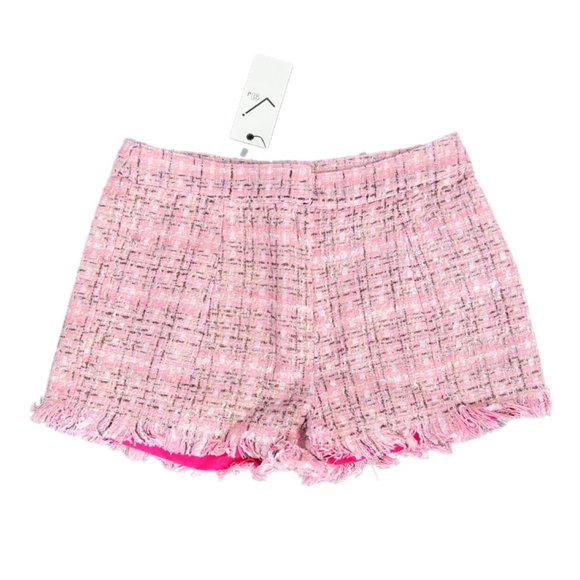 Very J Pants - NWT Very J Pink Tweed Frayed Shorts | Size Small